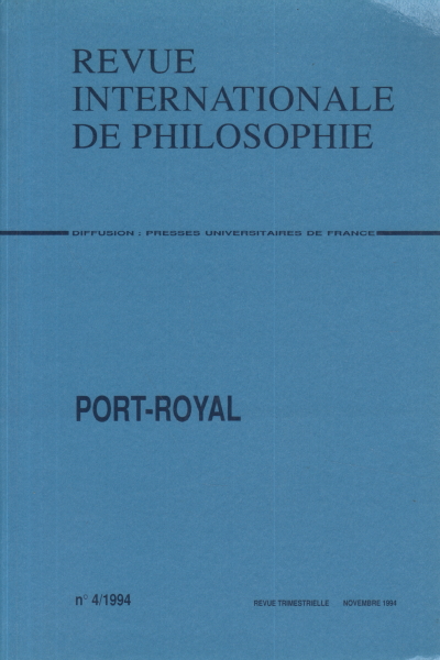 Revue Internationale de Philosophie n. 4/1994, AA.VV.