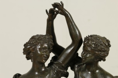 {* $ 0 $ *}, dancing girls, dancing girls, bronze girls, girls sculpture, sculpture 900, sculpture early 900