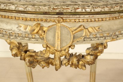 bottega del 900, tavolino stile neorinascimento, tavolino legno laccato, tavolino meta 900, tavolino italia, 900