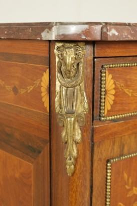 Piccola credenza stile Napoleone III - particolare