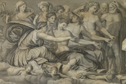 A Napoleone trionfatore - Giove che fulmina i giganti di Faustino Anderloni - particolare