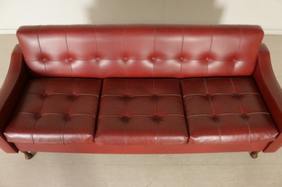 convertible sofa, single sofa bed, foam padding, imitation leather upholstery, imitation leather sofa, 50s / 60s sofa, 50s sofa, 60s sofa, #transformable sofa, #divanolettsingolo, #impottiturainespanso, #rivestimentoinsimilpelle, #divanosimilpelle, # sofaanni50- 60, # couchanni50, # couchanni60, #modernariato, # {* $ 0 $ *}, #MadeInItaly, #madeinitaly, #anticoonline