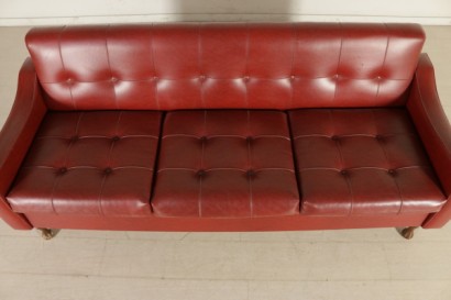 Schlafcouch, Schlafcouch, Schaumstoffpolsterung, Kunstlederpolster, Kunstleder Sofa, 50s / 60s Sofa, 50s Sofa, 60s Sofa, #transformable Sofa, #divanolettsingolo, #impottiturainespanso, #rivestimentoinsimilpelle, #divanosimilpelle, # sofaanni50- 60, # couchanni50, # couchanni60, #modernariato, # {* $ 0 $ *}, #MadeInItaly, #madeinitaly, #anticoonline