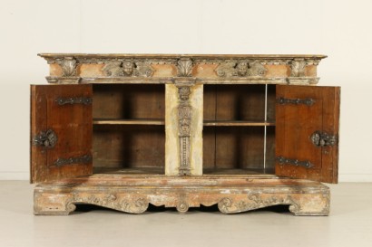 Credenza laccata e dipinta - interno