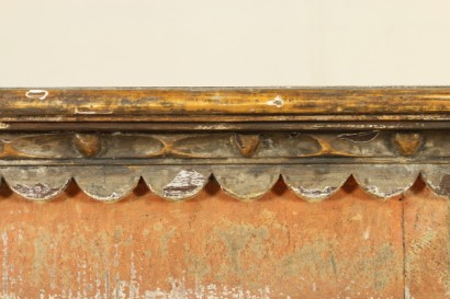 Credenza laccata e dipinta - particolare