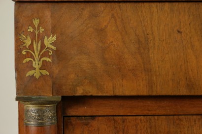 Pair of brass inlaid Dresser-detail