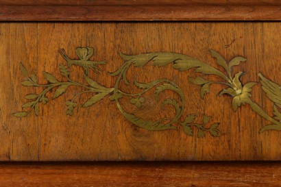 Pair of brass inlaid Dresser-detail