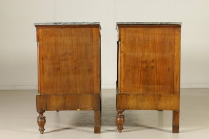 Pair of brass-inlaid Dresser side view