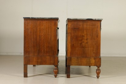 Pair of brass-inlaid Dresser side view