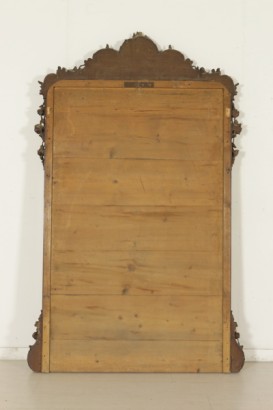 Mesa consola con espejo Louis Philippe-posterior view