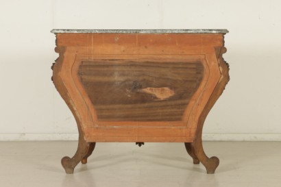 Table console avec console vue miroir Louis Philippe-arrière