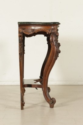 Table console avec miroir Louis Philippe-vue droite