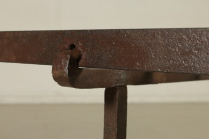 Wrought iron coffee table-detail