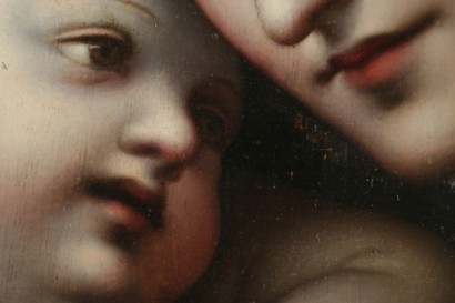 Madonna y niño-detalle