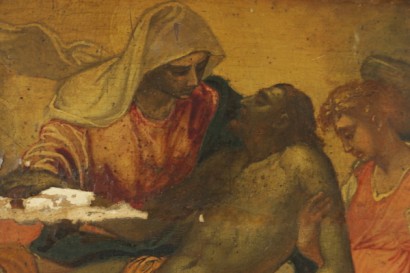 Lamentación sobre el dead Christ-detalle