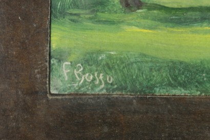 Francesco Bosso (1863-1933), par de paisajes-detalle