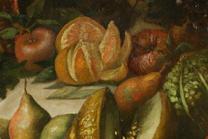 Still life with fruit and flowers-detail