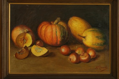 Michele Riccardi (1864-?), coppia di nature morte