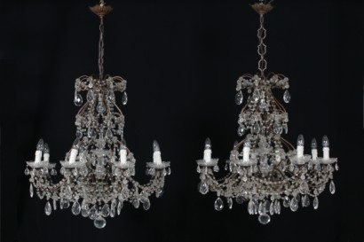 Pair of chandeliers