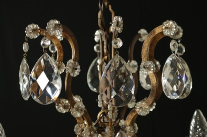 Chandelier with pendants-detail