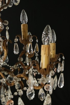 Chandelier with pendants-detail