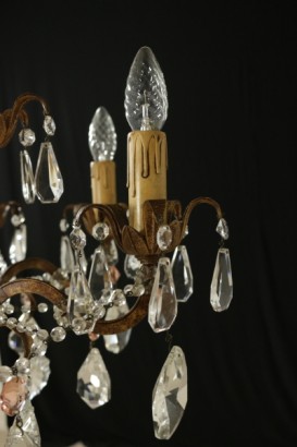 Chandelier with pendants-detail