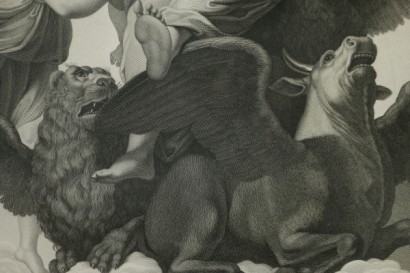 Paolo Caronni (1779-1842), the vision of Ezekiel-detail
