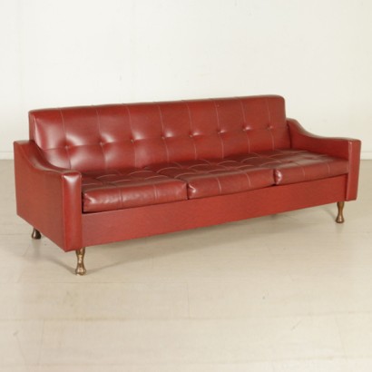 convertible sofa, single sofa bed, foam padding, imitation leather upholstery, imitation leather sofa, 50s / 60s sofa, 50s sofa, 60s sofa, #transformable sofa, #divanolettsingolo, #impottiturainespanso, #rivestimentoinsimilpelle, #divanosimilpelle, # sofaanni50- 60, # couchanni50, # couchanni60, #modernariato, # {* $ 0 $ *}, #MadeInItaly, #madeinitaly, #anticoonline
