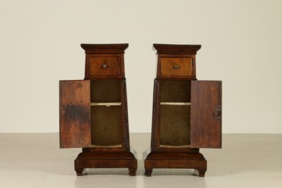 Pair of nightstands-plant pots-Interior