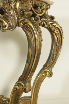 Mesa consola con espejo estilo-detalles