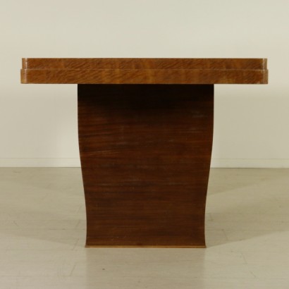table, art decò table, art decò, mahogany table, 900 table, mahogany veneered table, {* $ 0 $ *}, anticonline
