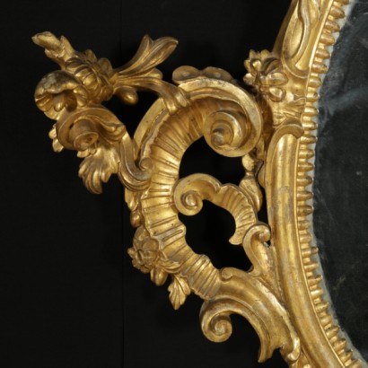 Neapolitan Baroque mirror-detail