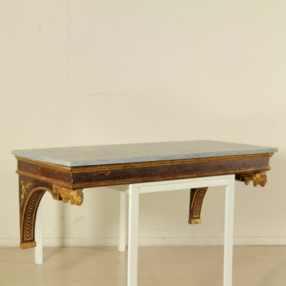 Neoclassical lacquered console table