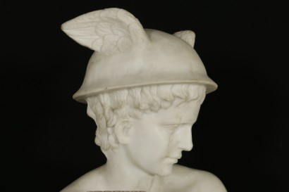 Detalle de escultura de mármol