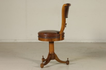 {* $ 0 $ *}, music chairs, chairs with Napoleonic coat of arms, empire chairs, I empire chairs, antique chairs, antique chairs, Tuscan chairs, antique music chairs, antique music chairs, swivel chairs, walnut chairs, chairs in cherry wood, high antiques chairs, high antiques, chairs with leather seat, golden eagle emblem, golden eagle, Group of Four Music Chairs