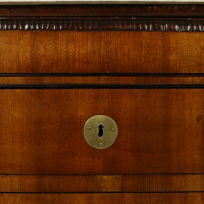 Guitar Chest of Drawers with Marble 19th Century