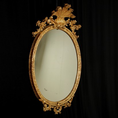 Spiegel, großem Spiegel, ovaler Spiegel, Spiegel, Spiegel Louis Philippe-Stil, 800 Spiegel, Spiegel Louis Philippe