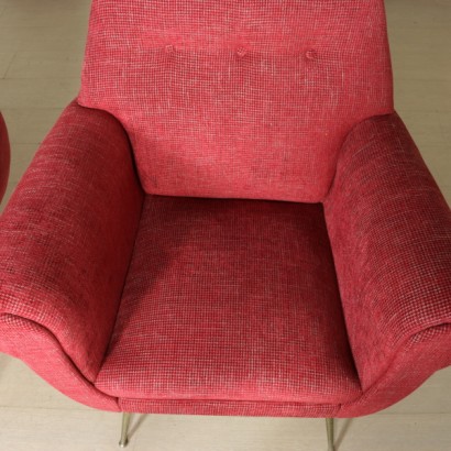 fauteuils, paire de fauteuils, {* $ 0 $ *}, fauteuils en velours, velours texturé, fauteuils 50's, fauteuils 60's, fauteuils design italien, fauteuils mousse, fauteuils vintage, fauteuils design, design italien, fauteuils restaurés