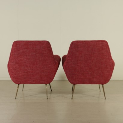 Sessel, Paar Sessel, {* $ 0 $ *}, Samtsessel, strukturierter Samt, 50er-Sessel, 60er-Sessel, italienische Design-Sessel, Schaumstoffsessel, Vintage-Sessel, Design-Sessel, italienisches Design, restaurierte Sessel