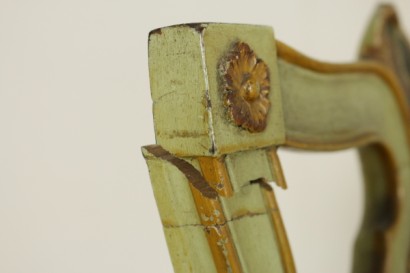 Neoklassische Stühle paar-detail
