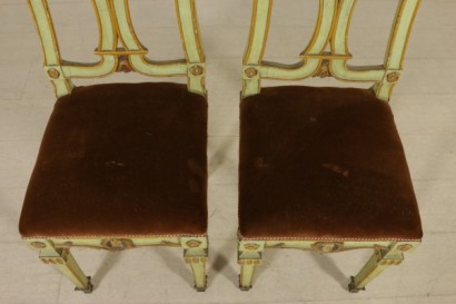 Asiento par de sillas estilo neoclásico