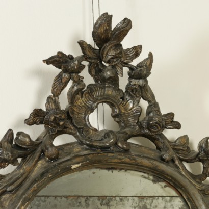 Neapolitan carved mirror-detail