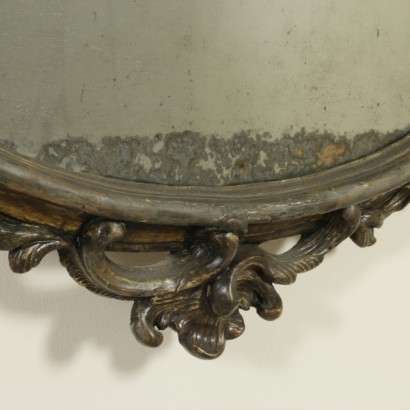 Neapolitan carved mirror-detail