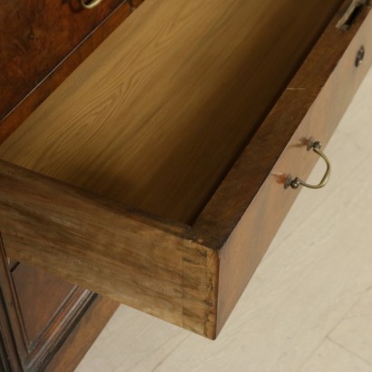 Commode noyer entrejambe-détail