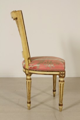 Group four Louis XVI chairs-side