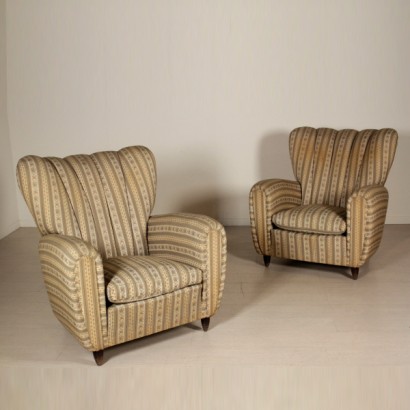 armchairs, 40s armchairs, 50s armchairs, vintage armchairs, pair of armchairs, # {* $ 0 $ *}, # armchairs, # poltroneanni40, # poltroneanni50, #poltronevintage, #coppiadipoltrone