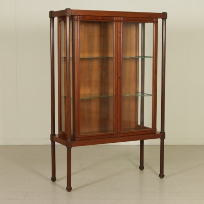 vitrine, vitrine vintage, vitrine des années 1960, vitrine design, design italien, vitrine design italien, vitrine d'antiquités modernes, {* $ 0 $ *}, anticonline, vitrine en teck