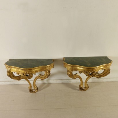 teardrop console, pair of teardrop consoles, baroque style teardrop console, baroque style console, console 900, console in carved and gilded wood, # {* $ 0 $ *}, #anticonline, #MadeInItaly, #madeinitaly, #consolleagoccia, #coppiadiconsolleagoccia, #consolleagocciastilebarocchetto, #consolestilebarocchetto, # consolle900, #consolleinlegnointagliatoedorato