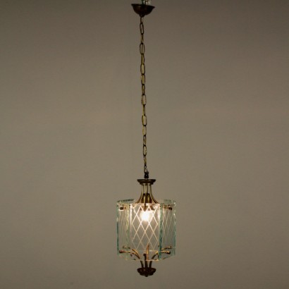 brass chandelier, lantern, brass lantern, 900 lantern, lantern with crystals, ground crystals, etched crystals, {* $ 0 $ *}, anticonline