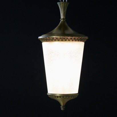di mano in mano, lanterna antica, lampadario antico, lanterna in ottone, lanterna 900, lanterna tonda, lanterna inizi 900, lanterna primi 900